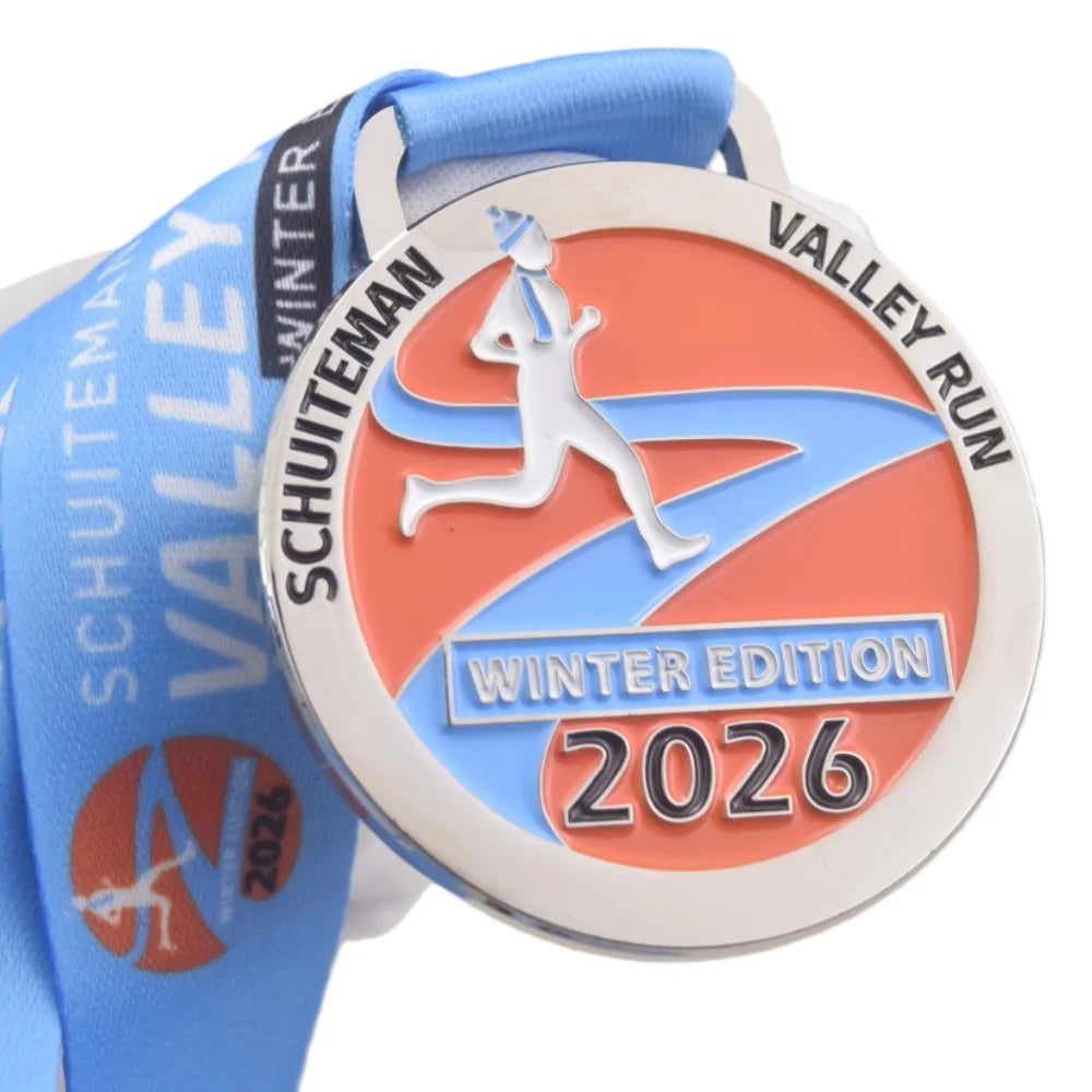 Wholesale Customized Outdoor Races SCHUITEMAN VALLEY Winter Edition Running Marathon Medal Zinc Medal for Finisher Awards