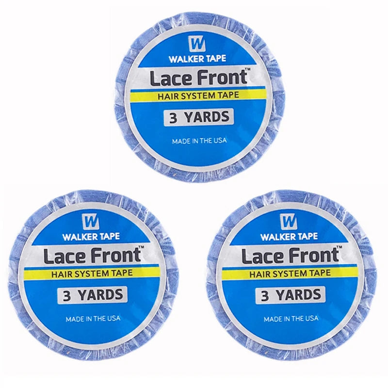 Wholesale 3 Yard/Roll  0.8cm 1.0cm Hair System Tape Front Lace Wig Glue Double-Sided Tape Glue for Tape Hair Extension