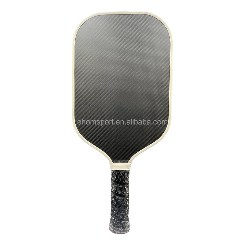 3K Raw Carbon Fiber Friction Textured Surface Thermoformed USAPA Pickleball Paddle Custom