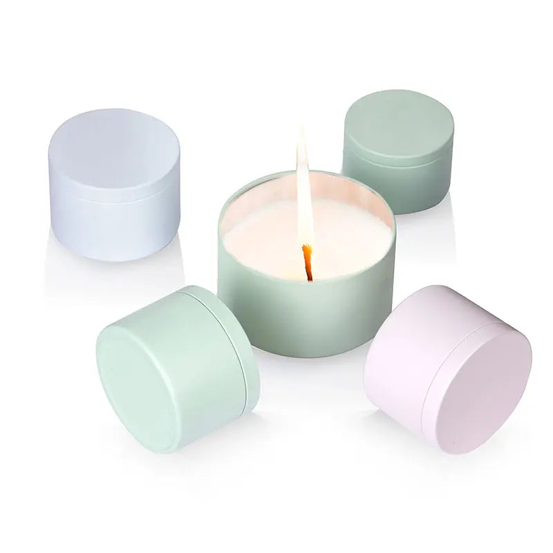 Manufacture Wholesale Empty Round Tin Candle Jars With Lids  Metal Container Mini Small 2oz Candle Tins