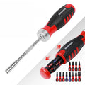 Industrial Grade 36 Tooth Ratchet New Handle 12-in-1 Magnetic Ratchet Screwdriver Set Customizable OEM/ODM CRV Material
