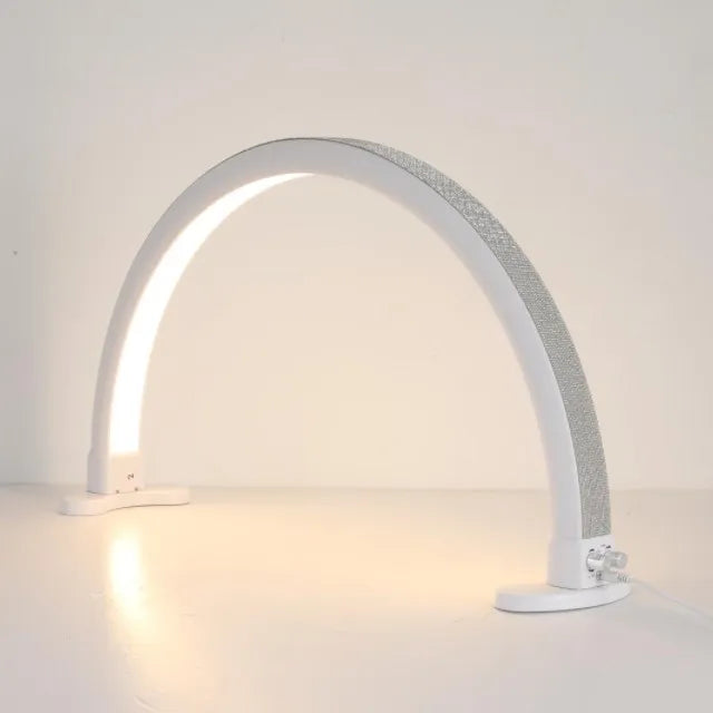 Half Moon Arc LED Nail Lamp for Beauty Salon UV Dryer Manicure Table Lamp with Electric Power Supply