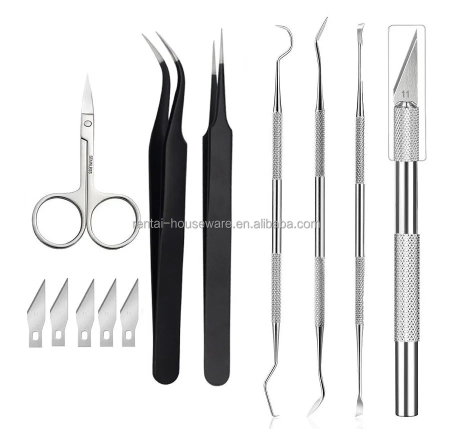 Factory Wholesale 25 Pieces Craft Cutting Tools Kit Weeding tools set for vinyl craft