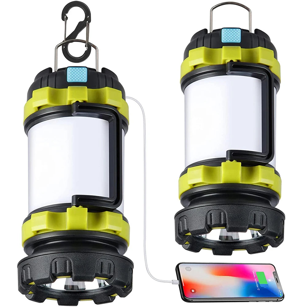 Outdoor Side Light Power Bank Emergency Spotlight Waterproof Tent Hanging for Home Led Flashlight Lighting Lantern Camping Light