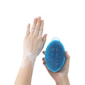 Custom Logo Wheat Straw Hair Shampoo Brush Soft Silicone Care Scalp Massager Hair Brush