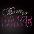 2024 New Arrivals Rhinestone Iron on Transfer Line Dance Hustle Rhinestone Hotfix Transfer Paper