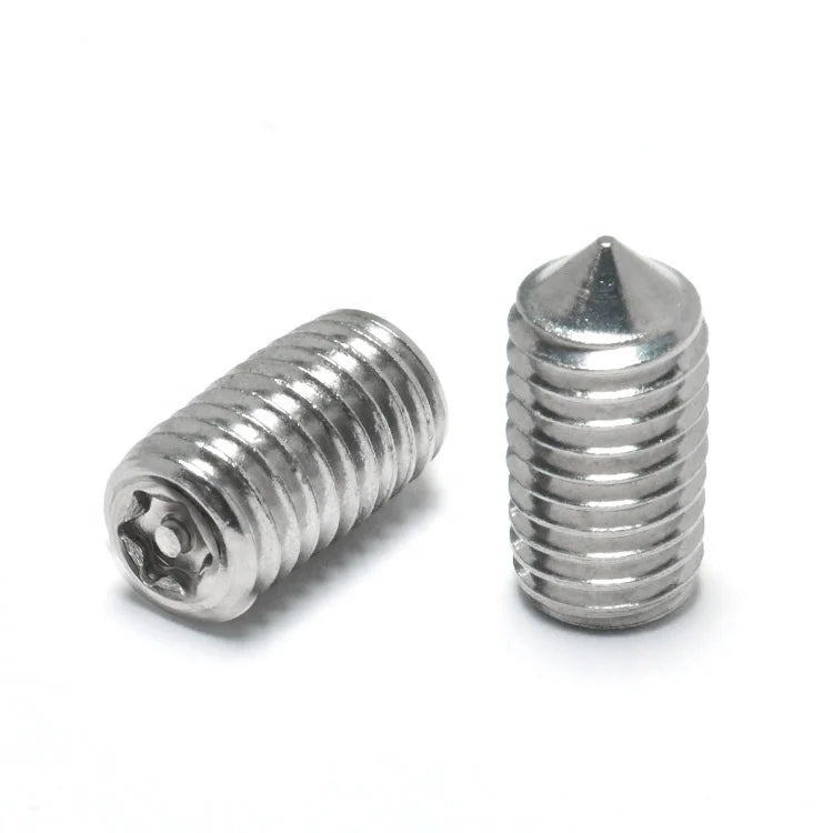Hardware Manufacturer's Metric Stainless Steel Hex Socket Cone Point Grub Set Screws
