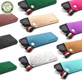 Wholesale Slim Portable Eco-Friendly Rectangle Soft Felt Scratch-Resistant Sunglasses Pouch Holder Large Case for Eyeglasses