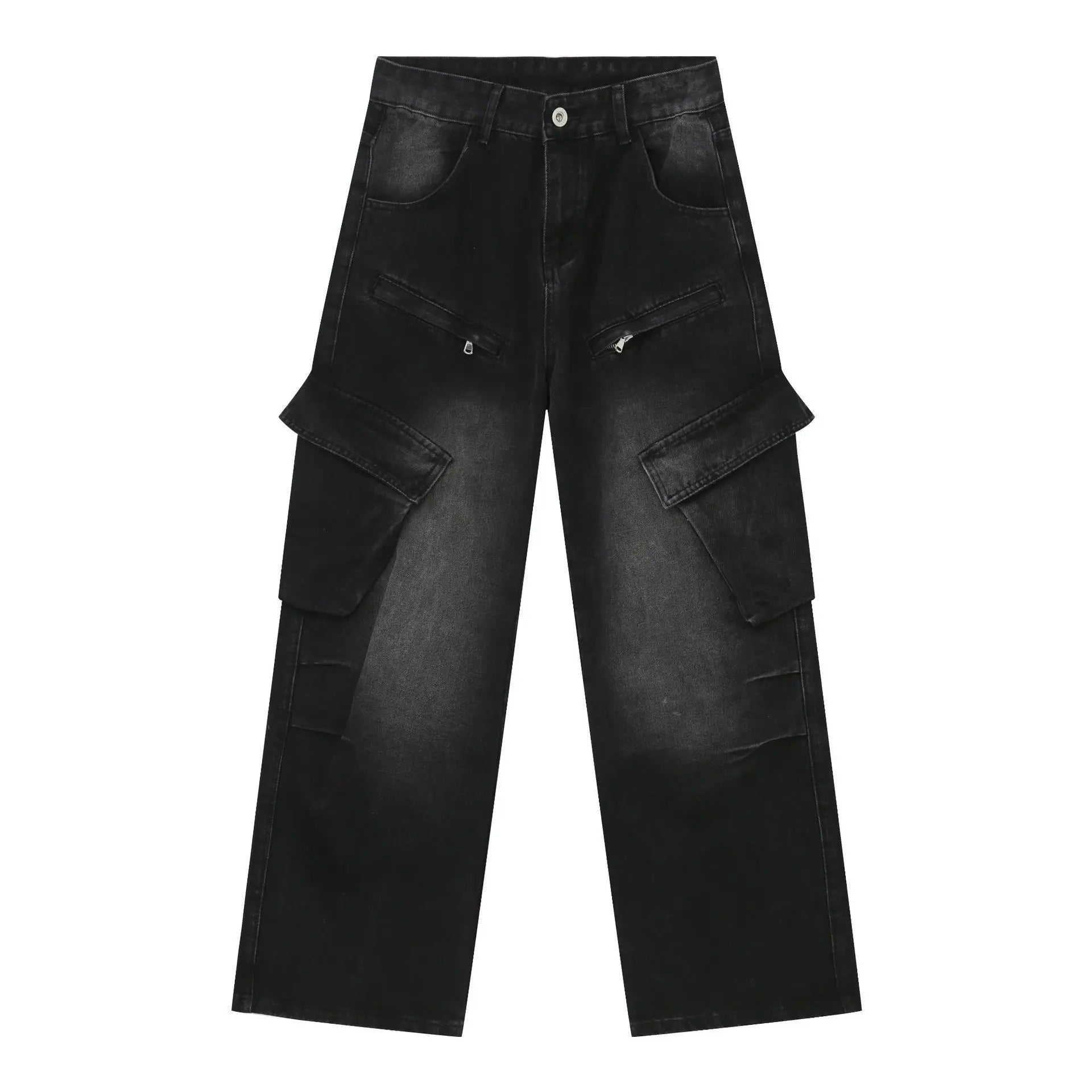2025 Men's Cargo Jeans Pants Fashion Side Pocket Jeans Outdoor Cargo En Jeans