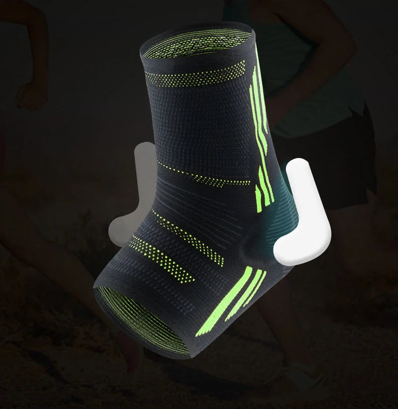 Men Women Compression Ankle Strap Stabilizer Plantar Fasciitis Silicone Soft Ankle Sleeve Support