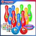 Colorful Animals Pattern Plastic Bowling Ball Toy Set for Outdoor Sports and Entertainment for Adults and Kids