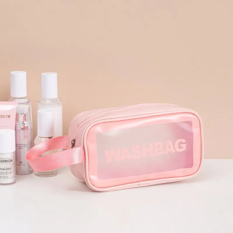 China Factory Fashion PVC Zipper Custom Logo & Pattern Makeup Bag