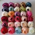 Hot Product 4" Silk Peony Artificial Flower Heads 29colors Available Silk Flower Heads