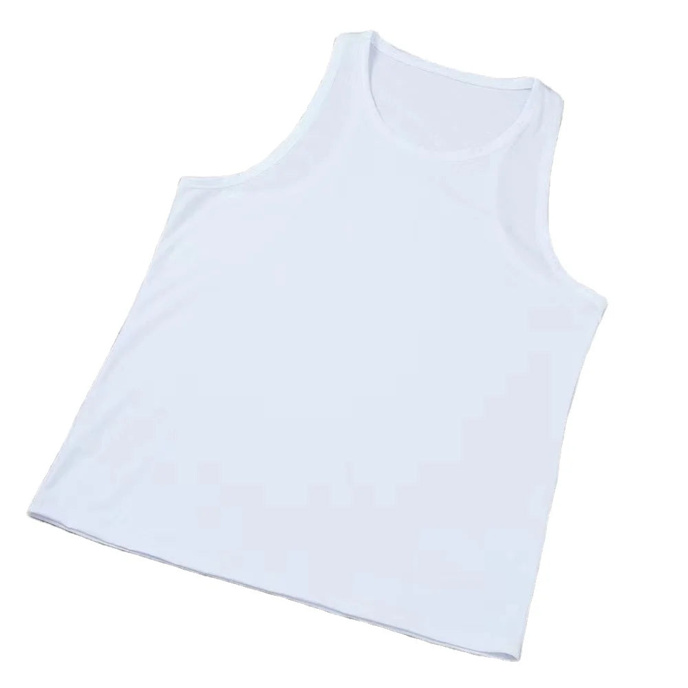 Sublimation Mens Workout tank Tops Wholesale Polyester Running tank Top Men Blanks