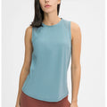 New Back Cut-out Sports Sleeveless T-shirt Women Sports Vest Fitness Sleeveless Short Sleeve Sports Top
