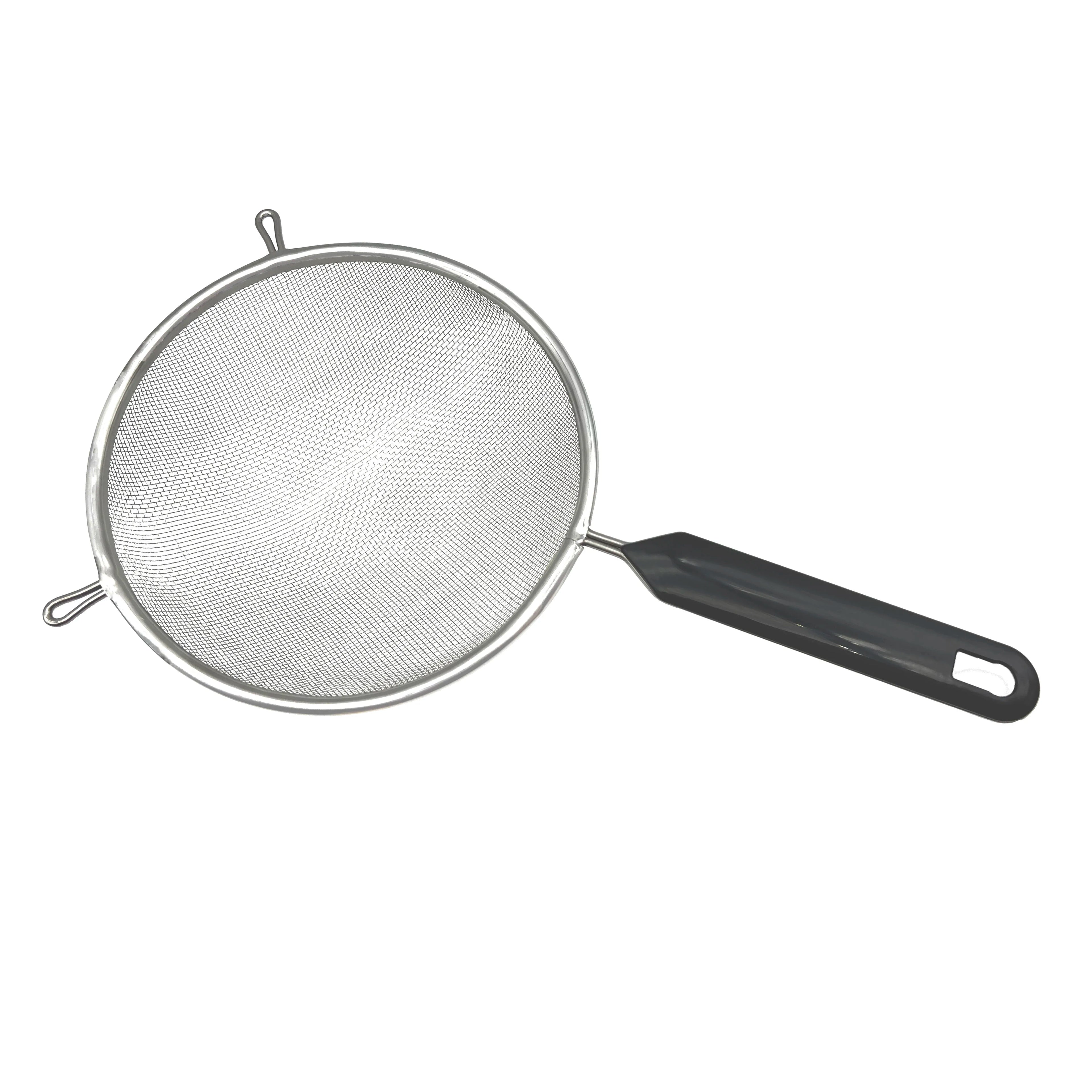 Stainless Steel Kitchen Tools New Metal Oil Strainer Filter Oil Mesh Skimmer Flour Sifter Kitchen Products