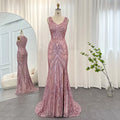 Jancember SCZ162 Pink Romantic Organza Scoop Evening Dress for Women With Floral Print