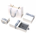 Luxury Custom Drawer Type Jewelry Box Organizer Embossed UV Coating and Matt Lamination for Watch Packaging