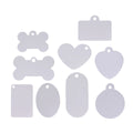 Double-sided DIY Aluminum Pet ID Tags Dog Tag Sublimation Aluminum Pet Tag