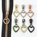 Meetee ZT161 5# DIY High Quality Rose Gold Decor Zipper Slider Alloy Zip for Sewing Handbag Garment Jacket Bag Accessories