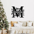 Personalized Wedding and Housewarming Gift Split Letter Last Name SignCustom Letter Monogram Wall Decor
