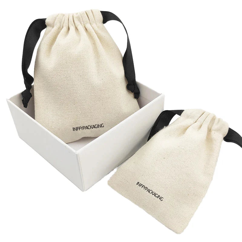 Customized With Logo Printing Gift Bag for Jewelry Shoes Watches with Logo Printing Recyclable Velvet Drawstring Pouch
