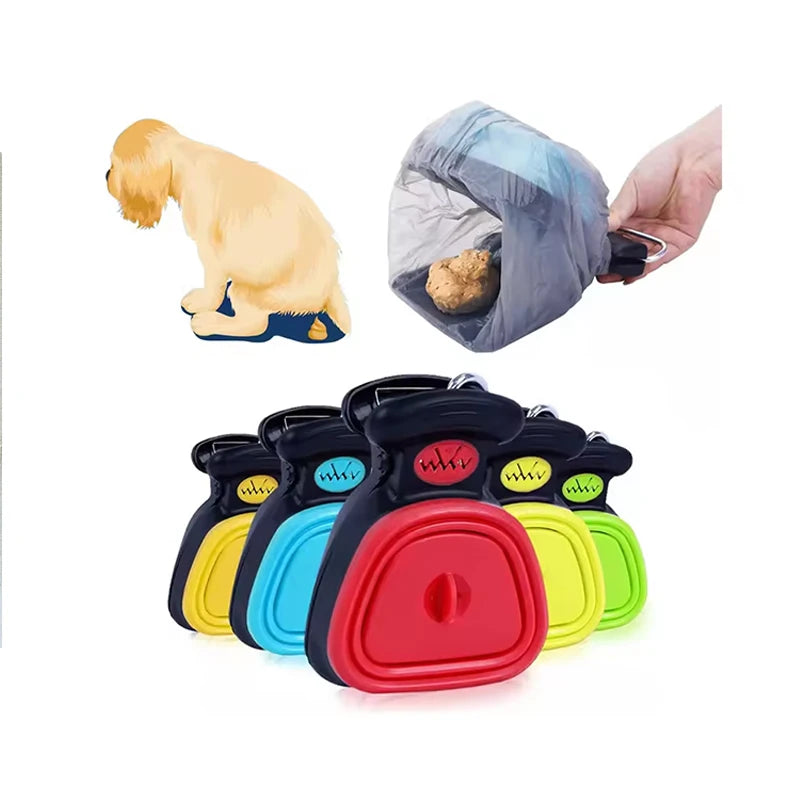 Hot Sale on  Pet Cat Litter Dog Pooper Scooper Clean Pick up Pet Cleaning Scooper Dog Poop Scooper with Bag