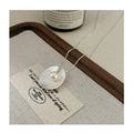 Vintage Geometric 925 Sterling Silver Single Freshwater Inlay Pendant Necklaces for Women