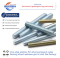 High Strength Carbon Steel M8 Stud DIN976 Threaded Rod M5-M64 Zinc Plated Stainless Steel Factory Direct Sale Plain Finish