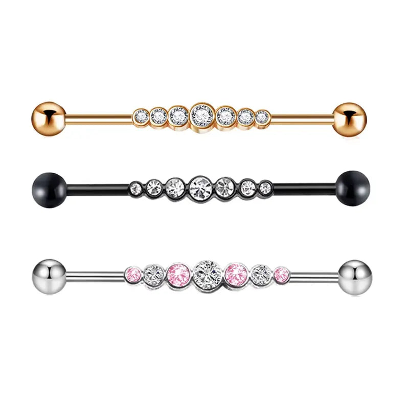 Industrial Piercing Jewelry Stainless Steel Industrial Bar Piercing Industrial Earrings for Women Industrial Barbell Industrial