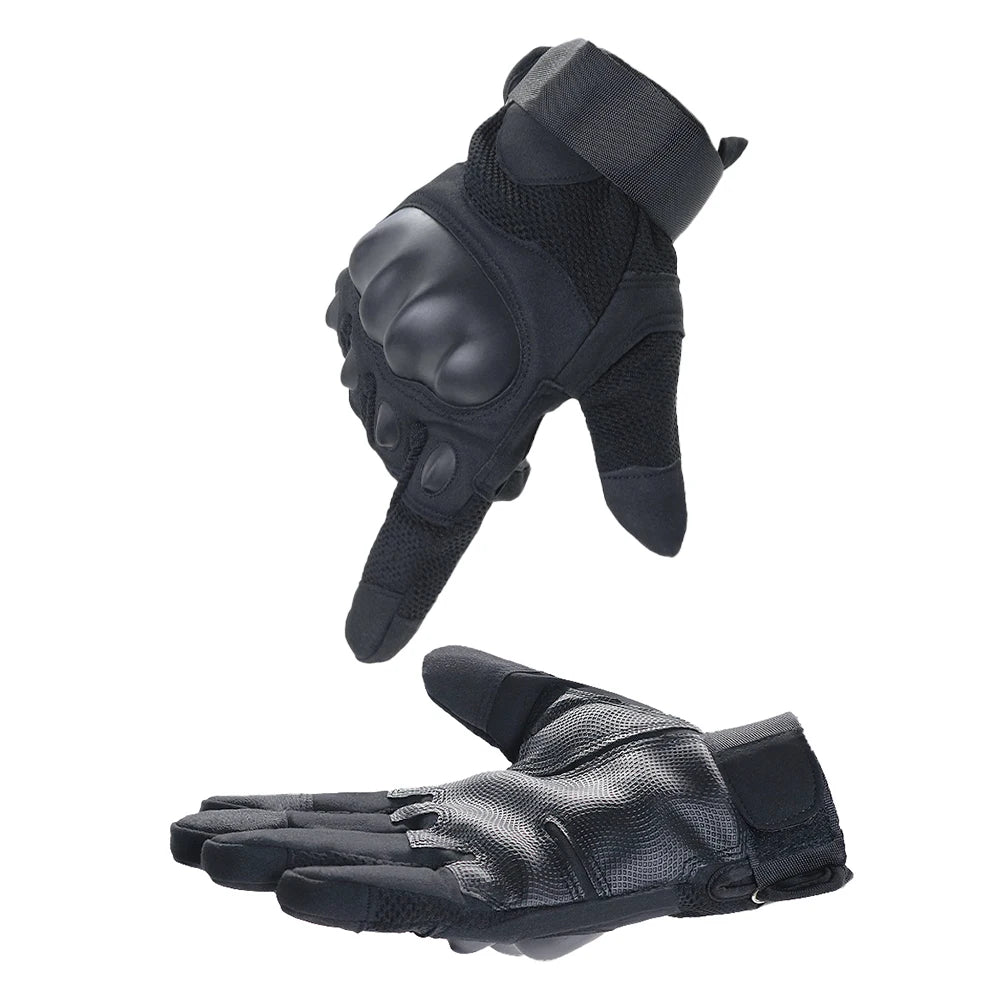 Tactical Combat Gloves Breathable Paintball/Work Gloves with Anti-Skid Full Finger Protective Gear for Shooting & Outdoor Use