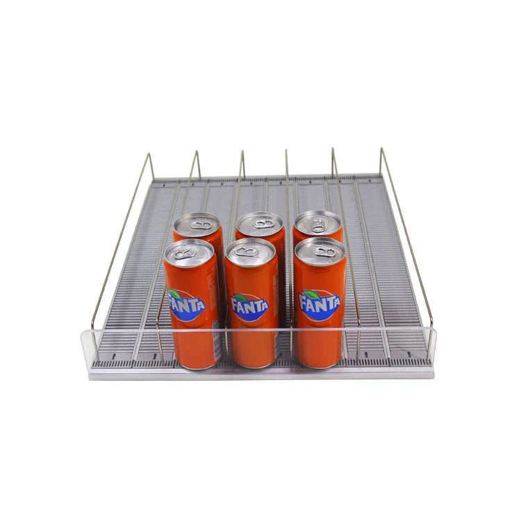 Supermarket Heavy-Duty Single-Sided Drink Retail Shelves Gravity Display Shelf
