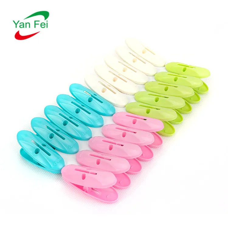 20pcs Heavy Duty Drying Laundry Pegs Clothespin Spring Not Rusty & Powerful Multi-functional Non-slip Clothes Clips with Plastic