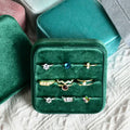 Hot Sale Luxury Custom Romantic Sweet Small Velvet Engagement Ring Box Ring Jewelry Box Rings Package MegaBDM