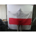 3x5ft Custom Logo Football Match Body Flag Poland National Flag Cloak for Cheering Fans Digital Printing Technique