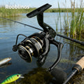 [Germany Stock] Rooblinos NX Spinning Fishing Reel 5.2:1 Gear Ratio 1000-7000 Series Left Hand Use Fake Nylon Stream Lake River