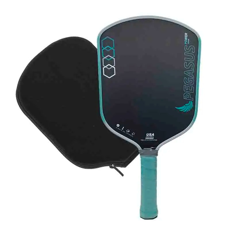 YUNSHI Pegasus Power Pickleball Paddle Set Elongated Handle 16MM Carbon Fiber With a Paddles Cove Ultimate Spin & Consistency