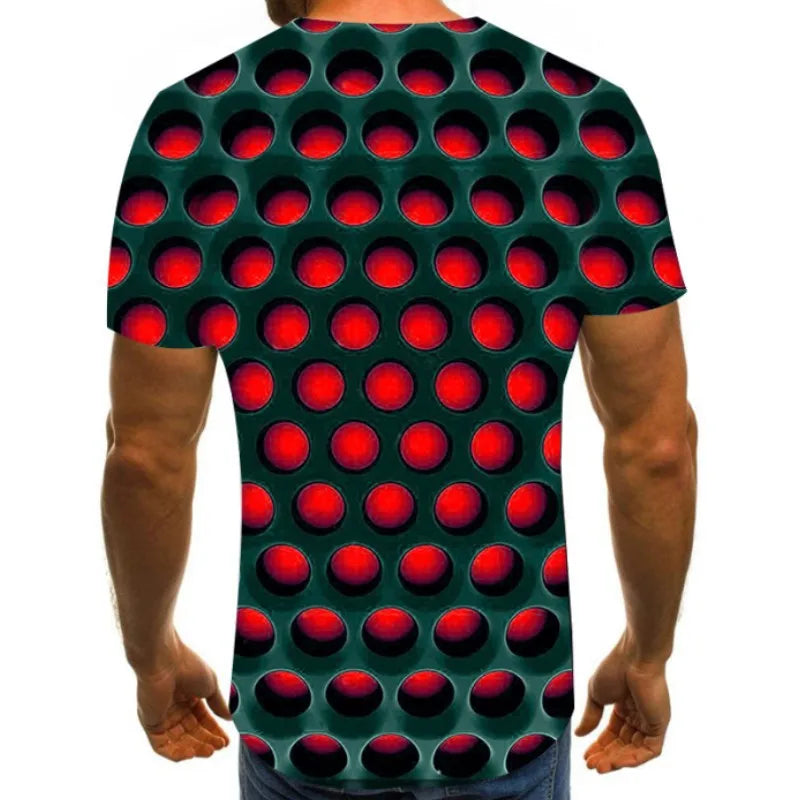 Fitspi Summer New Anime Sports Short Sleeve Men 3d Printing Round Neck Loose Casual T-shirt Breathable Wholesale