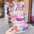 Children's Hair Clips Cartoon Hair Accessories Set Cute Plant Animal Hairgrip Kids Handmade Girl Headwear