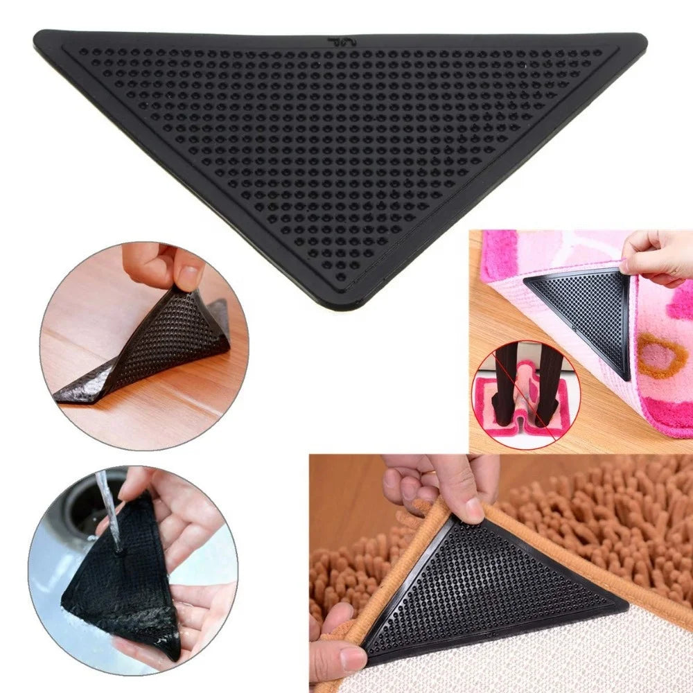 Non Skid Washable Anti-Slip Rug Pad Gripper for Hardwood Floors and Tile to Keep Area Rugs Flat