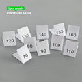 Hot Wholesale Number Woven Clothing Labels Center Folding Neck Label Clothes