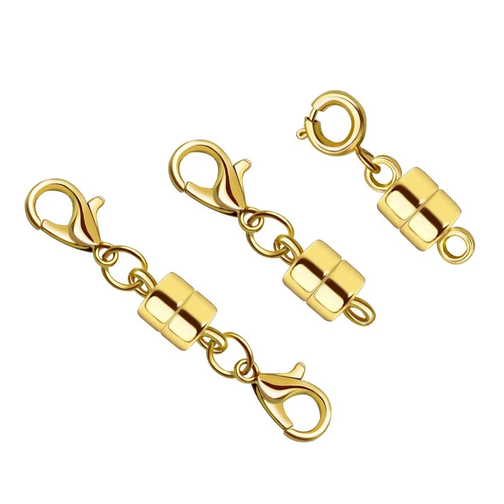 New Design DIY Jewelry Bracelet Button Necklace Clasp Chain Connector Cylinder Connectors for Bracelet Making