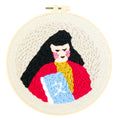 2026 Customized Embroidery Set DIY Handmade Eco-Friendly Punch Needle Crafts Cross Stitch Love Theme Teacher's Day Pattern
