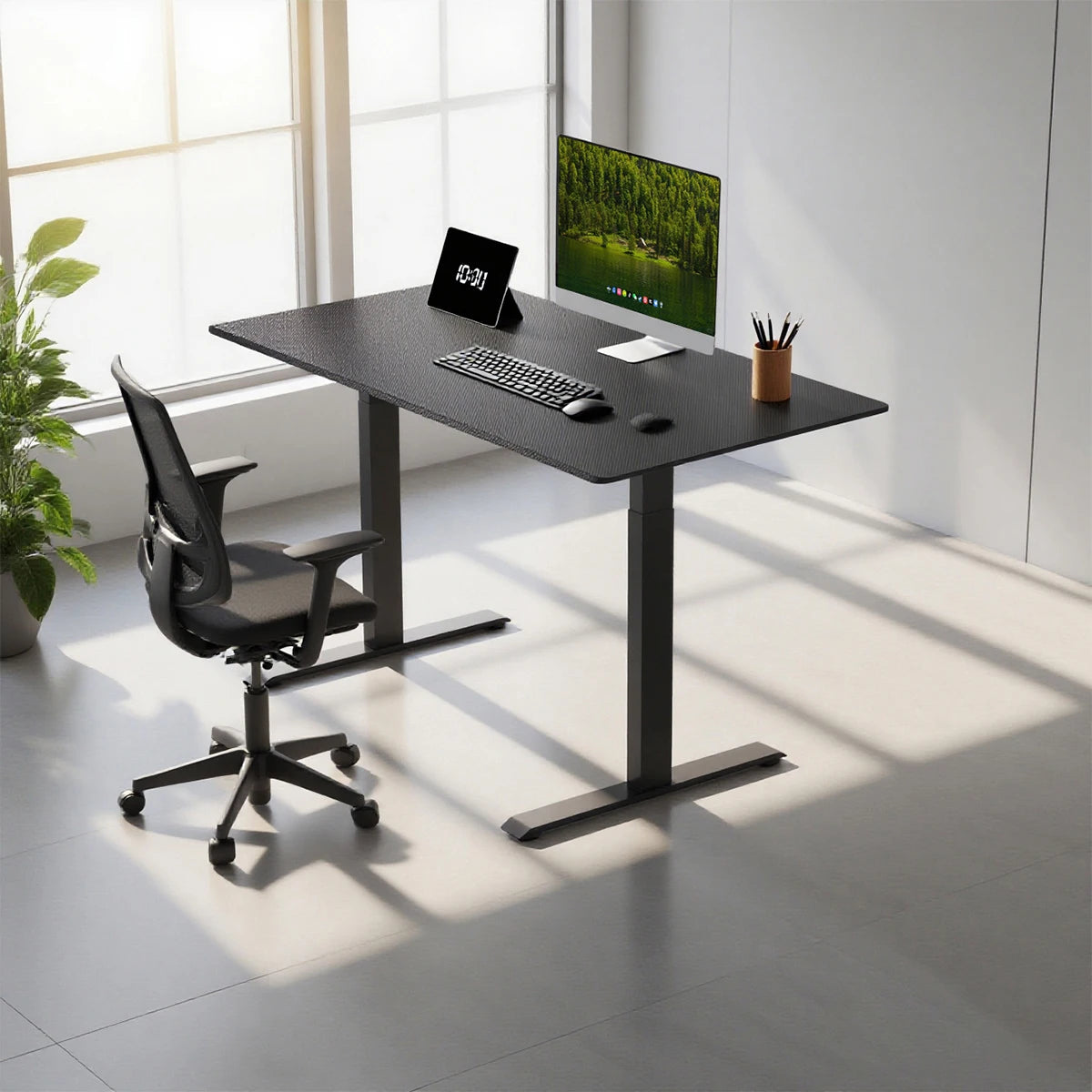 OEM ODM Factory Electric Standing Desk Dual Motor Large Manufacturer Adjustable Height Sit Stand Desk Frame