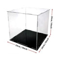 Clear Acrylic Display Case Assemble Countertop Box Cube Organizer Stand Dustproof Protection Showcase for Action Figures Toys