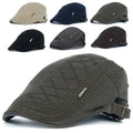 Solid Color Stylish Hat for Male Vintage Cotton Casquette Berets Newsboy Hat