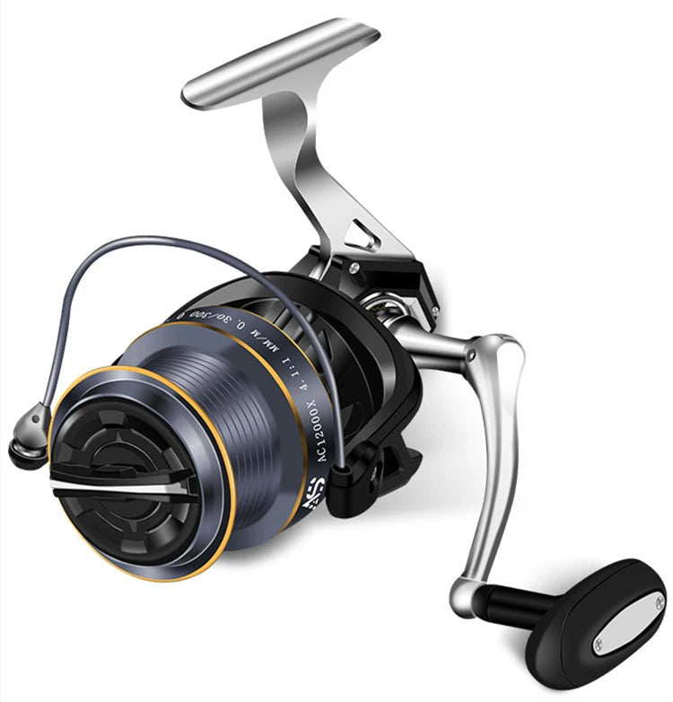 Metal Fishing Reels Saltwater AC Inclined Spool Spinning Fishing Reel Max Drag 13kg 5.1:1 Fishing Wheel