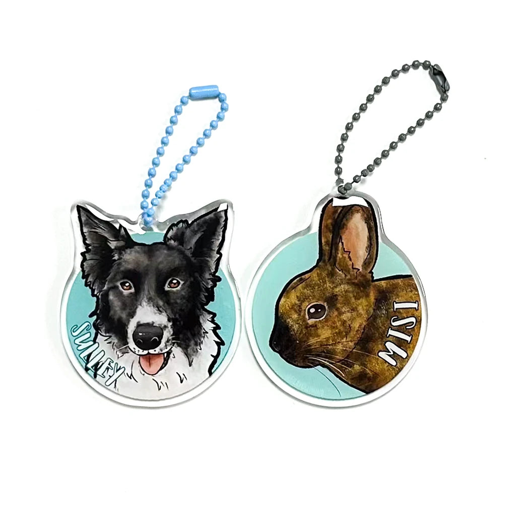 Custom Personalized Keychain Custom Design Cute Design Mini Acrylic Keychain Gift Charm
