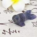Huiying New Hand Carved Fluorite sea lion 2.5inch precious stone crafts