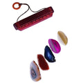 HZ Wholesale Natural Polished Healing Crystal Large Stone coaster Slices Mixed Agate Slice for Bamboo Wind Chimes